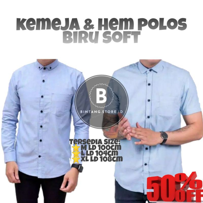 KEMEJA POLOS PANJANG KATUN OXFORD