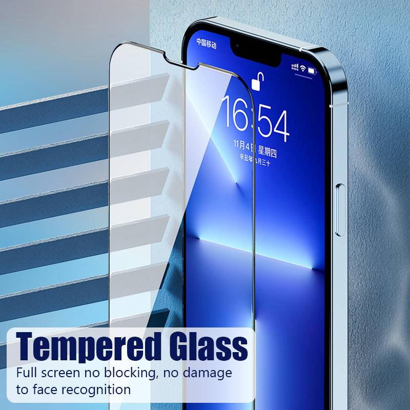 Pelindung Layar Tempered Glass HD Untuk iPhone 13 12 11 Pro MAX Mini X XS MAX XR SE 2022 2020 6 6s 7 8 Plus