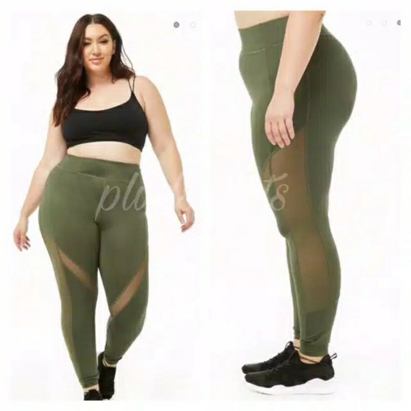 CELANA SPORT FOREVER 21 / LP SIDE MESH ARMY / CELANA SPORT BIG SIZE / LEGGING SPORT PANJANG