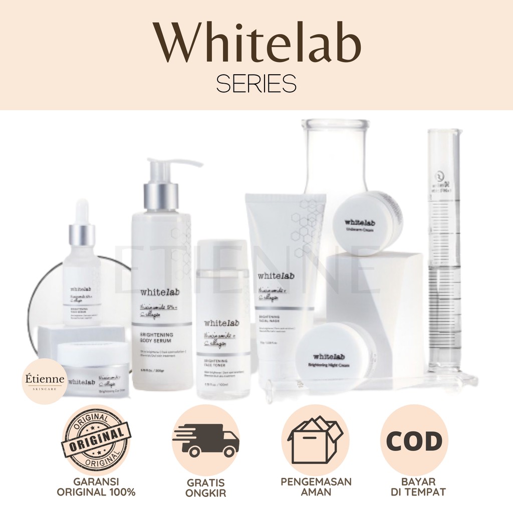 [BPOM 100% ORI] WHITELAB MUGWORT MASK ACNE BRIGHTENING SERUM DAY CREAM NIGHT CREAM FACIAL WASH