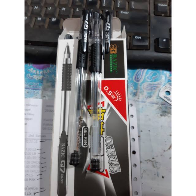 

Pulpen jell Bazic Q7 super murah