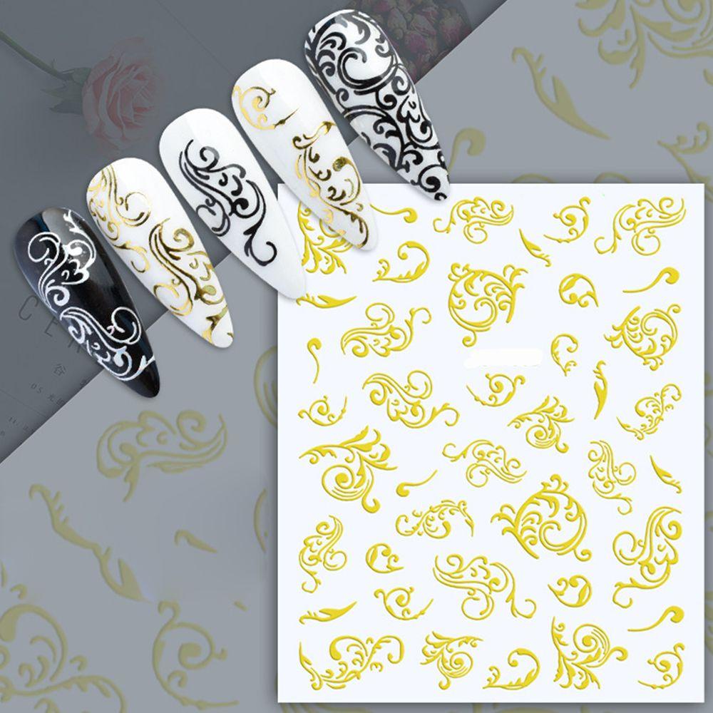 Preva 1lembar Stiker Nail Art Perlengkapan Kuku Perekat Diri Manicure Decor Nail Perhiasan Aksesoris