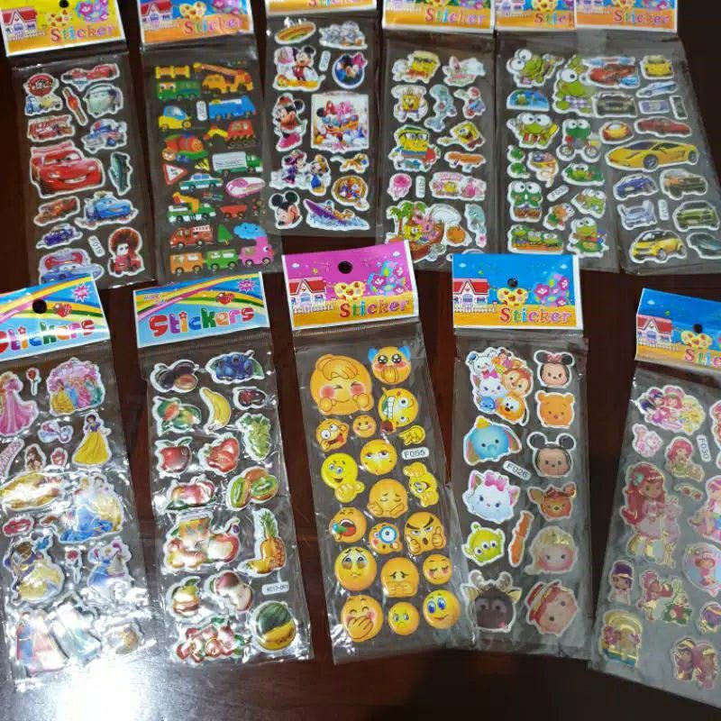 

sticker anak reward motif lucu