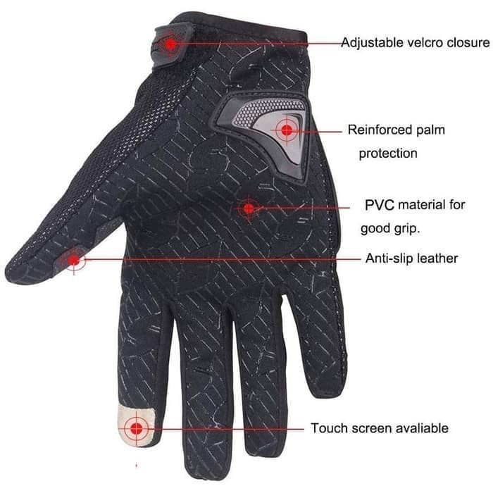 Gloves Sarung Tangan Scoyco mc44 ORIGINAL / glove scoyco mc 44 bisa touchscreen