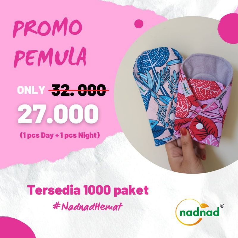 Promo Menspad Nadnad pemula 2biji 1malam 1siang 1night 1day 35cm 120cc 27cm 100cc sample contoh perc