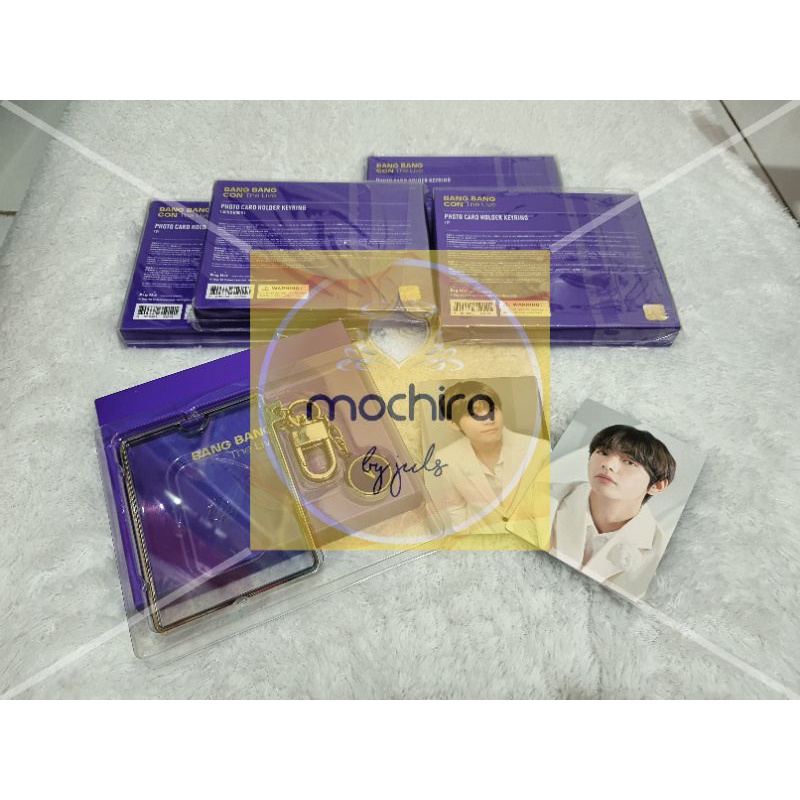 Official BTS Photo Card Holder Keyring Bangbangcon The Live Merch (V/Jungkook)