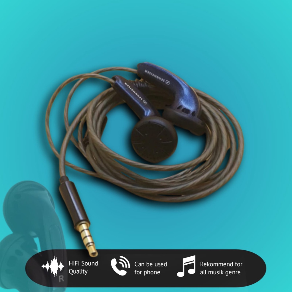 DIY Earbud Sennheiser MX500 Earphone+Mic Upgrade Version Bass Headset