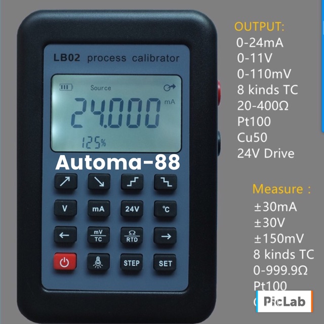 Multi Fungsi Loop Current Voltage Injector Source Calibrator Instrument