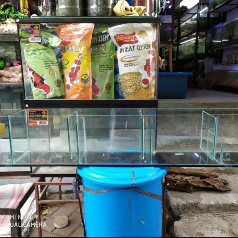 TOP FILTER KACA AQUARIUM UKURAN 80x15x20cm