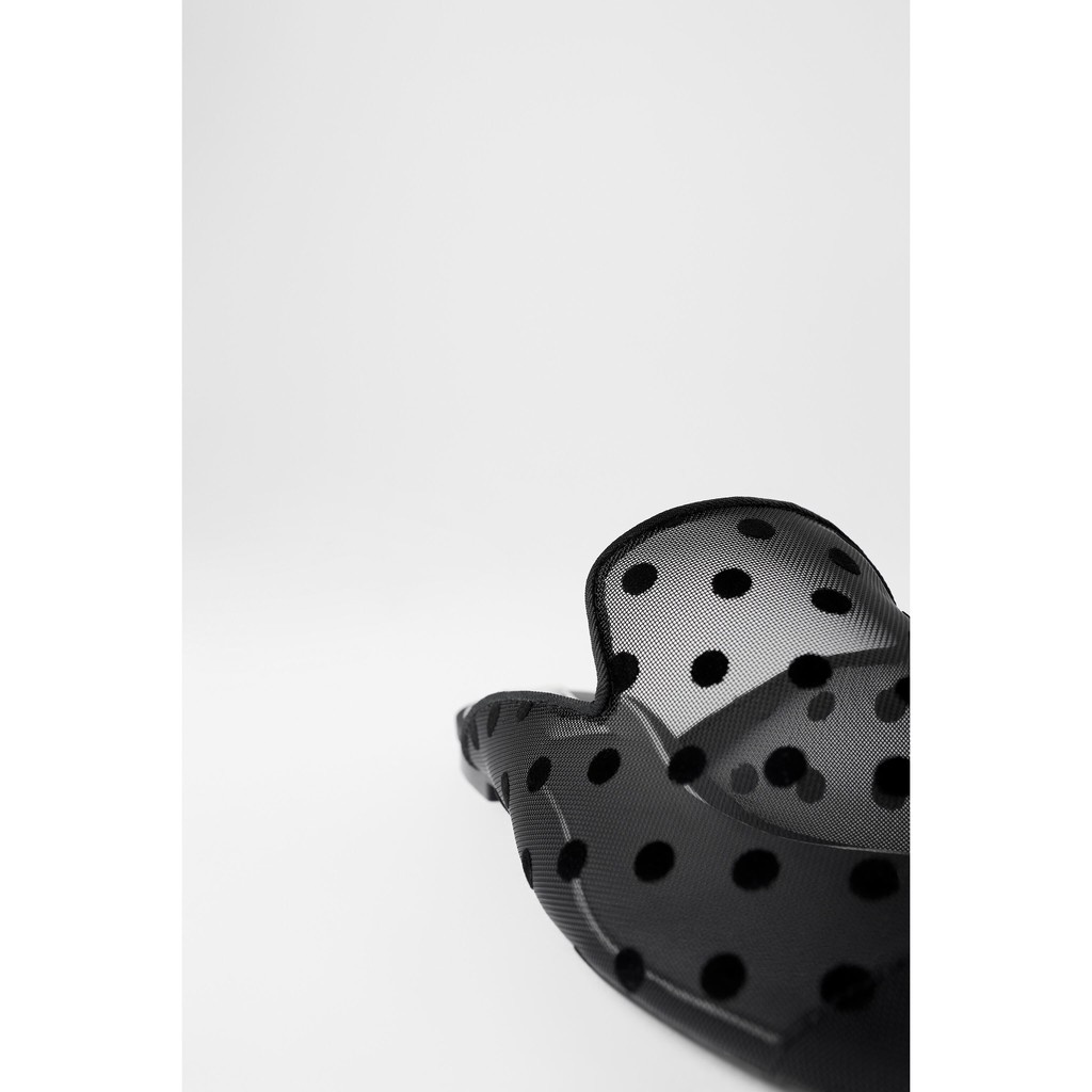 Sepatu ZR-118 Polka Dot Mesh Mules