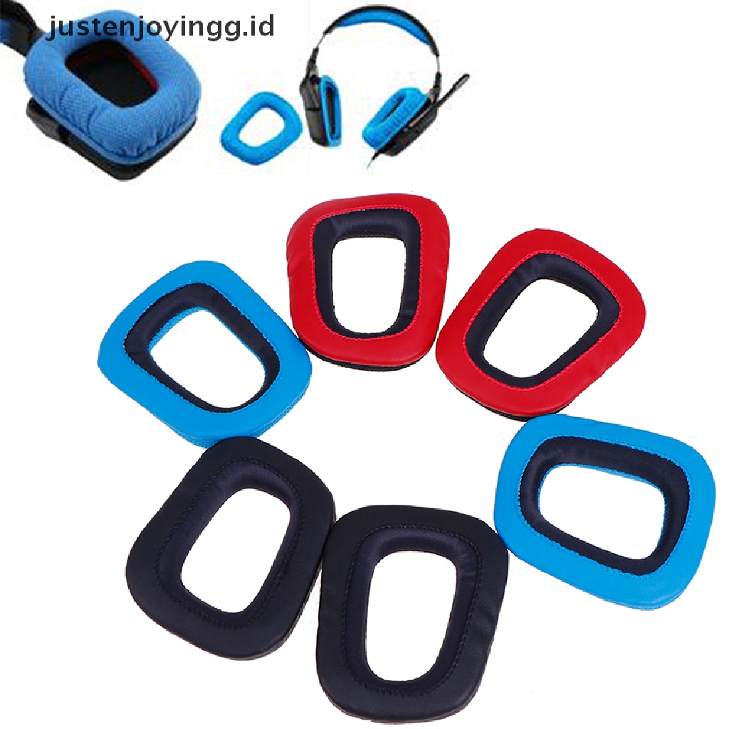 // justenjoyingg.id // 1Pair Replacement Earpads Cushions for Logitech G35 G930 G430 F450 Earpad Cover ~