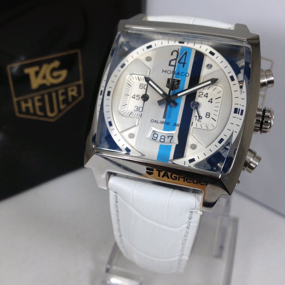 Jam Tangan Pria Teg heuert TH Monaco LS white silver 45mm Premium