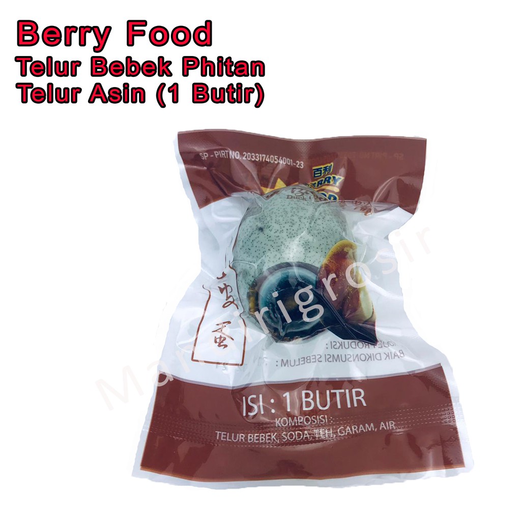 Telur Bebek Phitan *Berry Food * Telur Asin * 1 butir