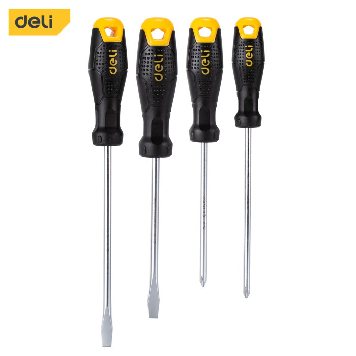 Jual Deli Screwdriver Sets Set Obeng Pcs Chrome Alat Perkakas