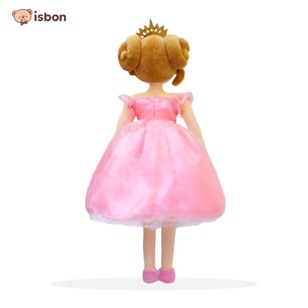 ISTANA BONEKA princess DIANE pink mainan anak perempuan elegan premium short pink gown berbi baju bisa di lepas cute plush princes doll