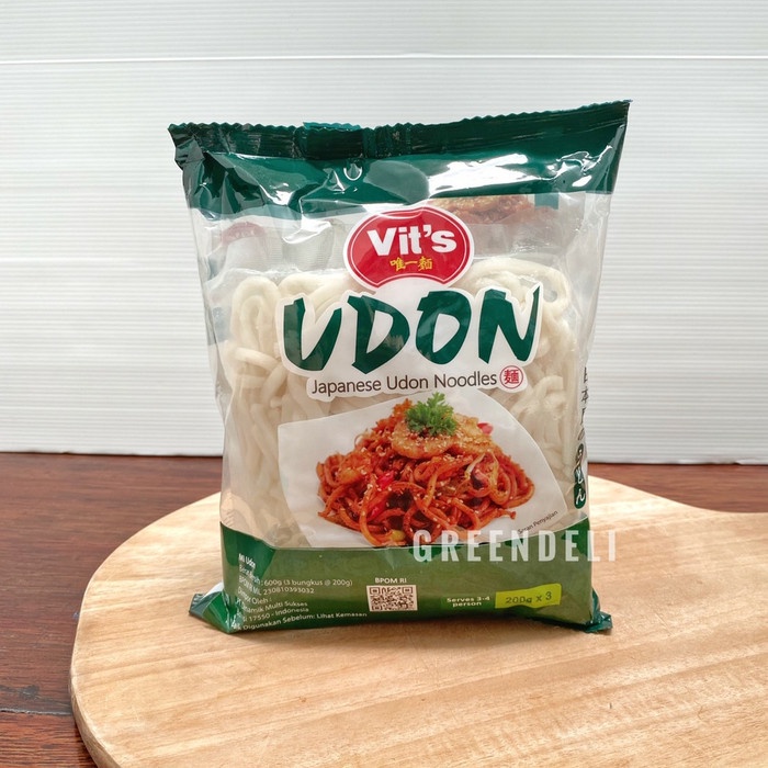 

impor-mie- udon vits 200 gram (1 pack isi 3) -mie-impor.