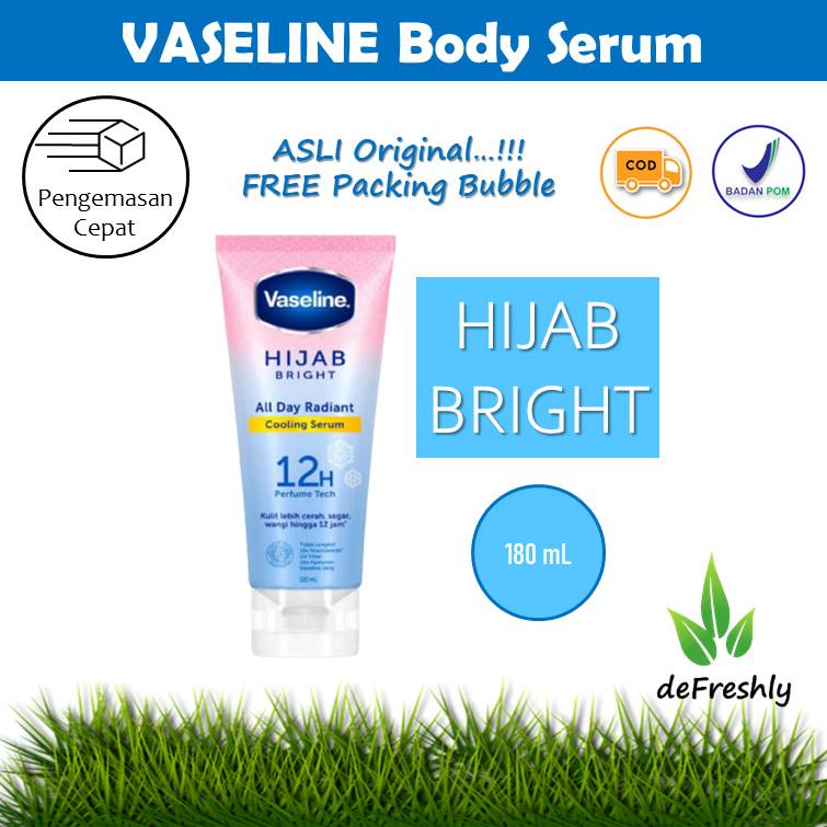 ❤ defreshly ❤ Vaseline Hand Body Lotion Serum | Soft Glow | Firm Glow | Fresh Glow | Hijab Bright - Serum Kulit, Serum Badan, Serum Glow (180 Ml)