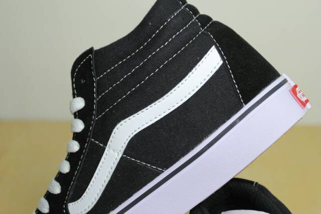 [COD] PREMIUM QUALITY! Sepatu Vans Sk8 Hi - Hitam / Hitam kombinasi navy / Full Hitam / Full Putih