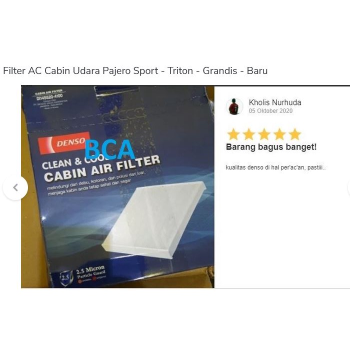 FILTER AC Mobil Pajero - Strada - Triton DENSO ORIGINAL