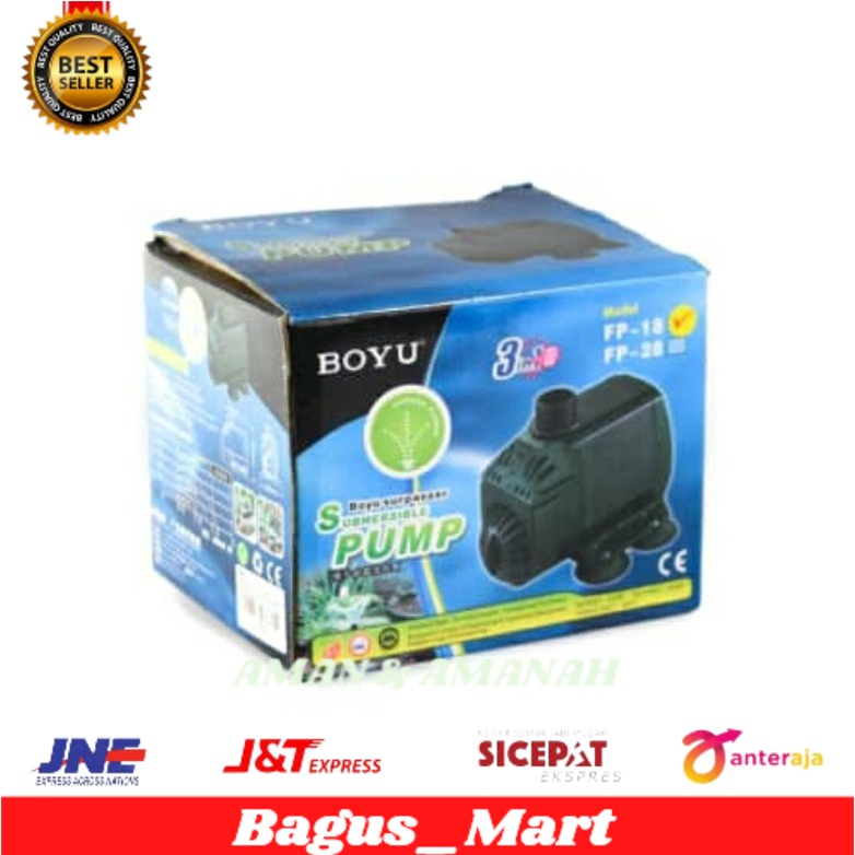 Boyu Pompa Akuarium Fp-18/pompa aquarium/perlengkapan aquarium