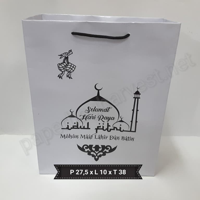 

Paper bag putih Idul Fitri besar