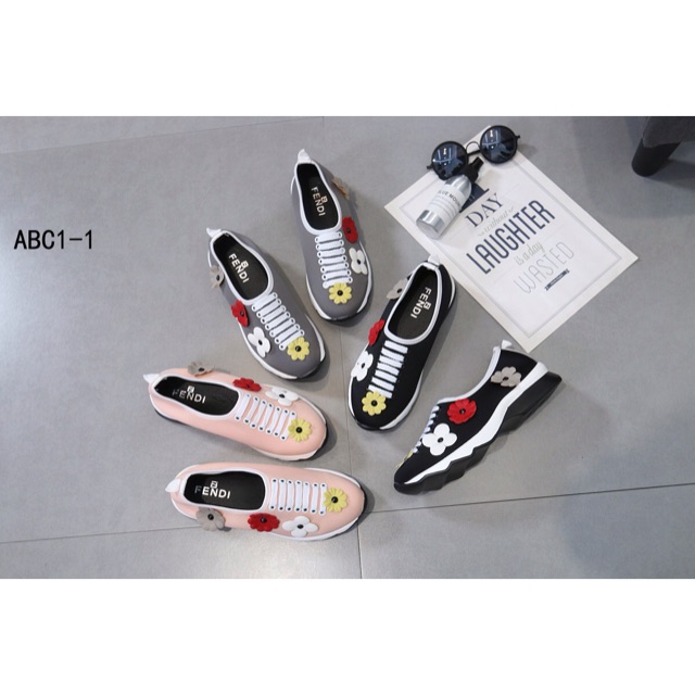 FENDI FLORAL SNEAKER PREMIUM SEPATU WANITA IMPOR