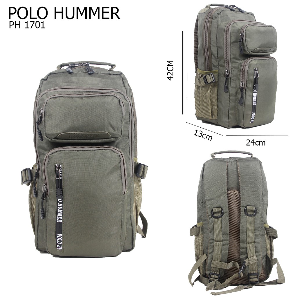 Tas Backpacker Tas Ransel Punggung Traveling Travel Bag - Polo Hummer