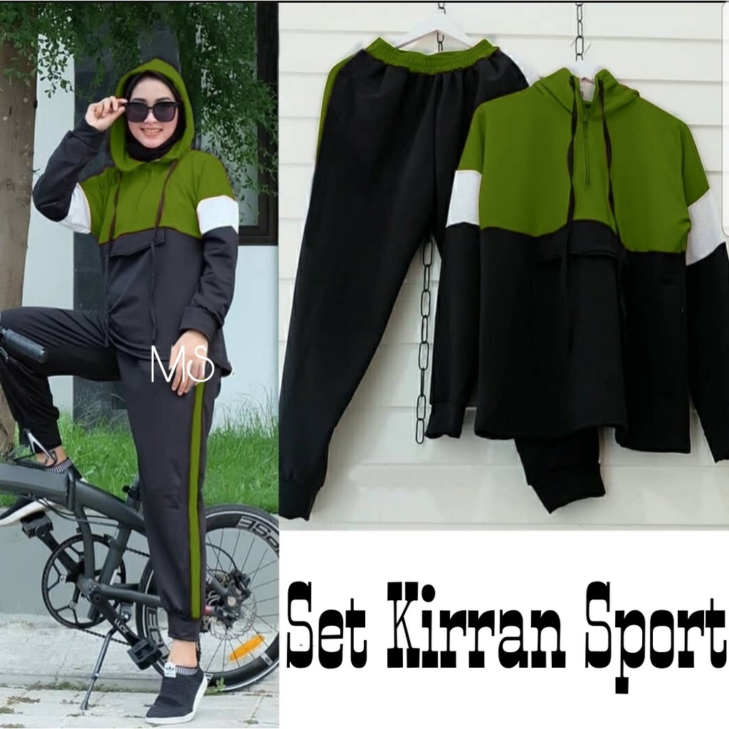 PCS SET KIRRAN SPORT 3 UKURAN L XL XXL MS PAKAIAN WANITA SETELAN ADA VIDEO REVIEW ASLI PRODUK