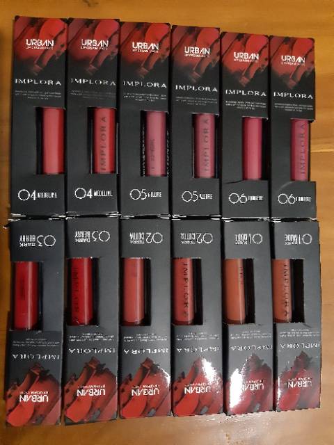 Varian Warna Lengkap Implora Lip Cream Matte Bpom 100 Original Lipstick Lipstik Shopee Indonesia