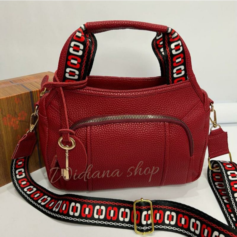 (Adelia Bag)WidianaTas Selempang Wanita Fashion Sling Bag Women Shoulder Bag Kulit Jeruk