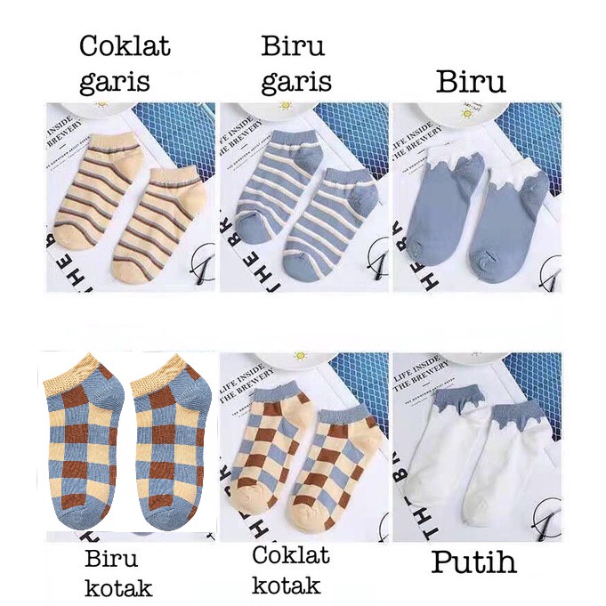 JOS0085 Kaos Kaki Wanita Motif