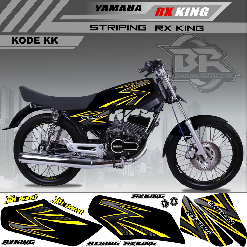 Sticker Rx King Variasi Stiker Lis Striping Rx King Kode KK