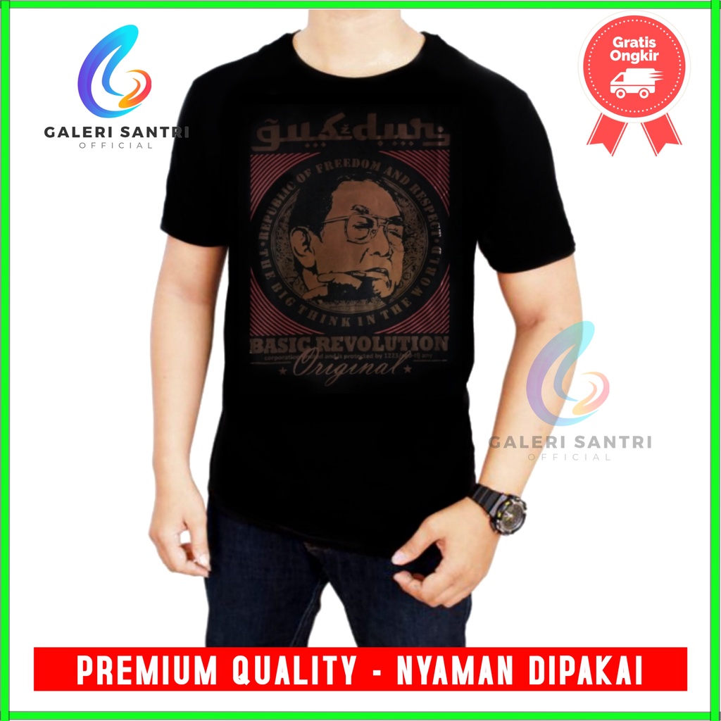 Kaos Dur Original/Baju Gusdur NU Ori/Kaos Gus Dur NU/Kaos Gusdur/Kaos Pluralisme/Kaos Gusdurian