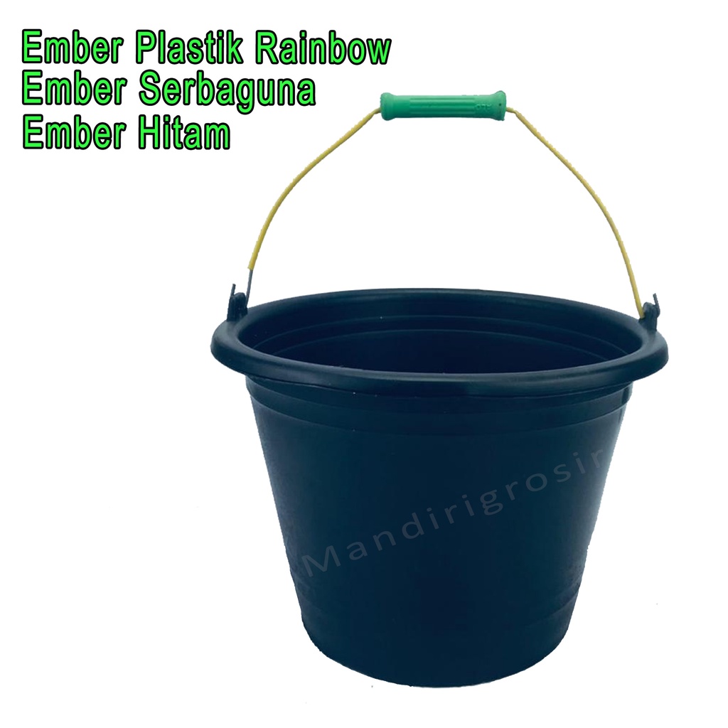 Ember Plastik Rainbow * Ember  Hitam * Ember Serbaguna