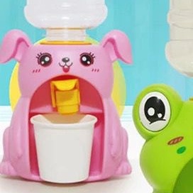 MATAHARDispenser Mini Galon Portable Anak Air Minum Karakter Kodok Keropi Katak Bebek Dispenser Anak