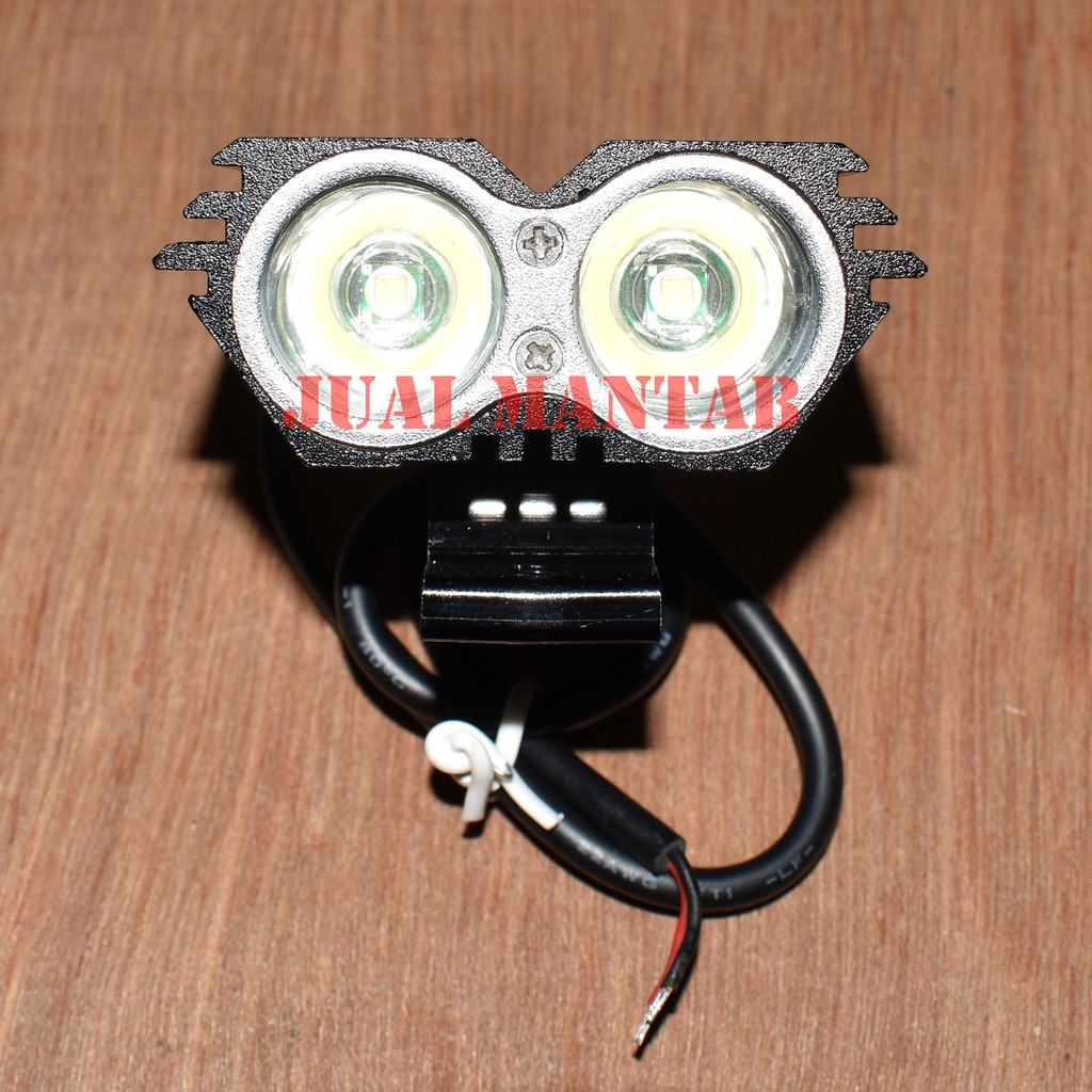 Lampu Tembak Motor LED Super Terang l Variasi Aksesoris Motor Dan Mobil Lampu Owl Super Focus Lampu Tembak Projector Bi Xenon Waterproof Arus DC Lampu Tembak LED 2 X Universal Murah