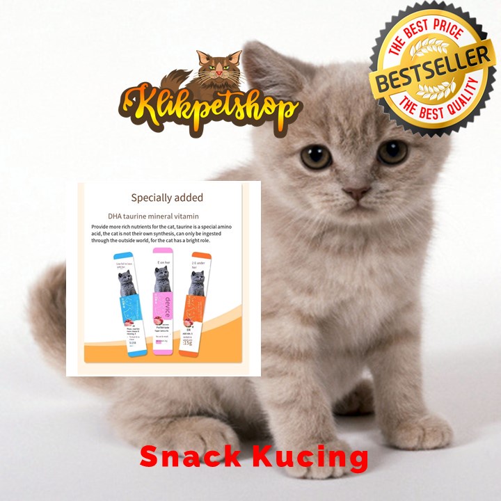 Snack Kucing Creamy Cat Strip 16 gram Snack Camilan