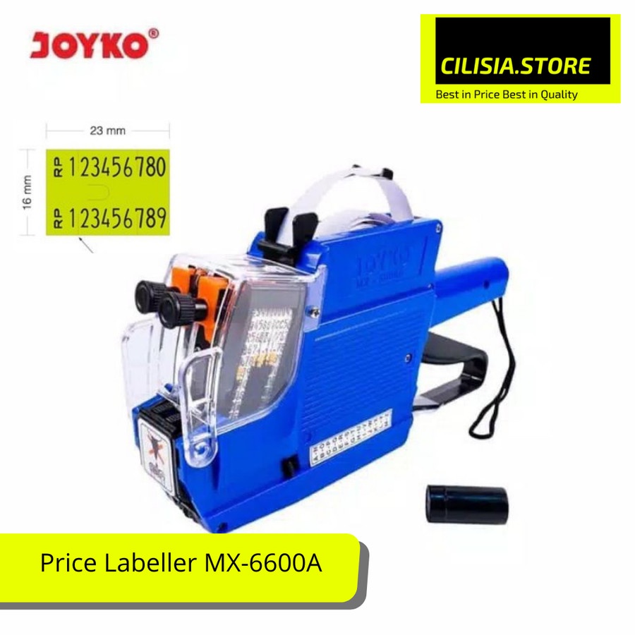 

Alat Label Harga Price Labeller Joyko MX6600A 2 Baris Bonus Ink Roller