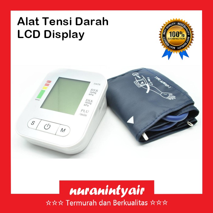 Tensi DIgital LCD / Tensimeter Digital Sphygmomanometer Tensi Darah