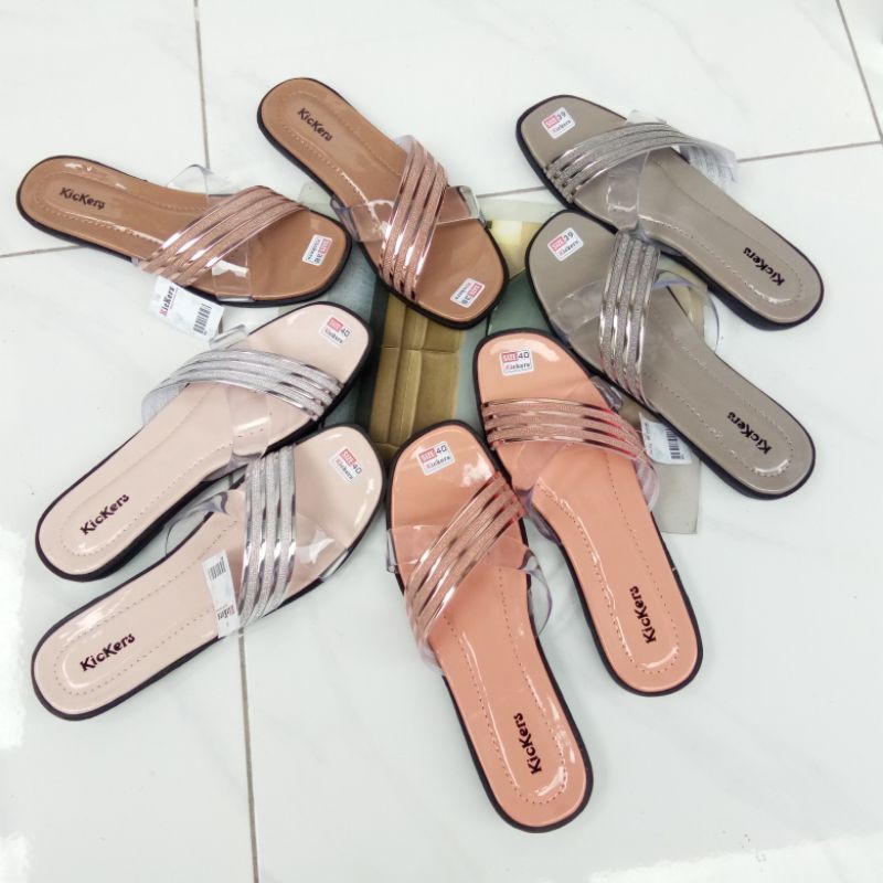 Sandal Wanita Slop Silang Andin