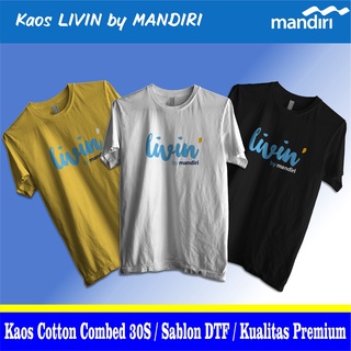 Jual Kaos Livin By Mandiri Baju Mandiri Seragam Livin Bank Mandiri