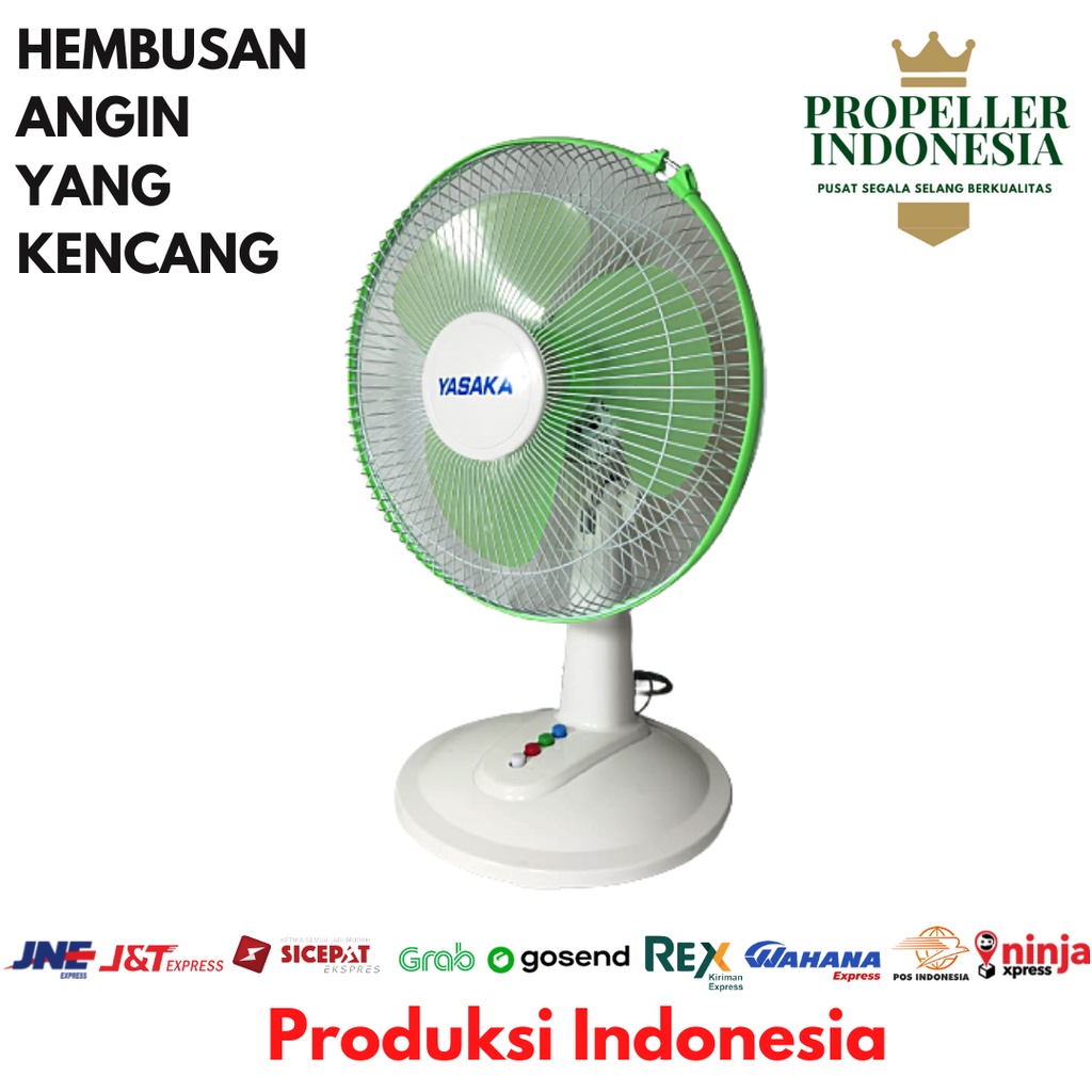 Kipas Angin Portable 14Inch Desk Fan Portable Hijau - 1401 Kipas Angin Mini Kipas Angin Meja Kipas Portabel