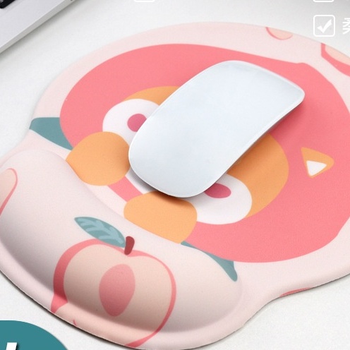 G07 Mouse Pad Silikon Tebal Nyaman Motif Lukisan 3D Untuk Keyboard Komputer Kantor