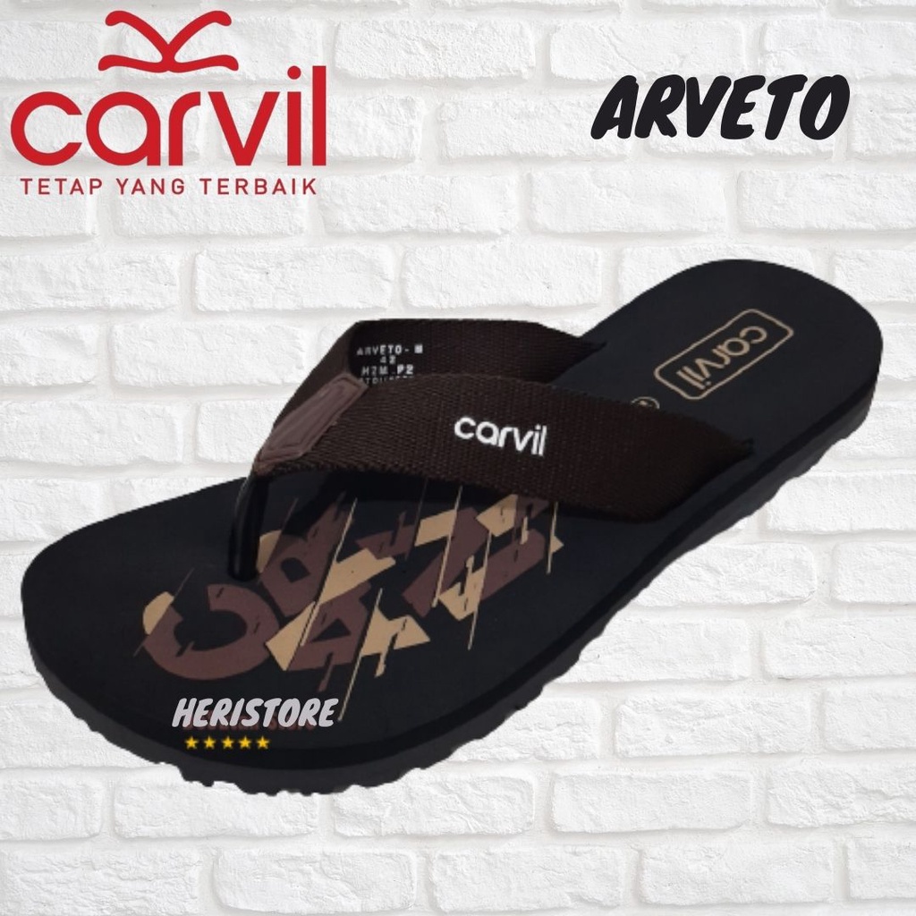 CARVIL Random Arveto/Sandal Carvil Jepit/sandal pria/andal wanita/sandal kasual/sandal termurah/sandal karet/diskon/promo/size 38-43