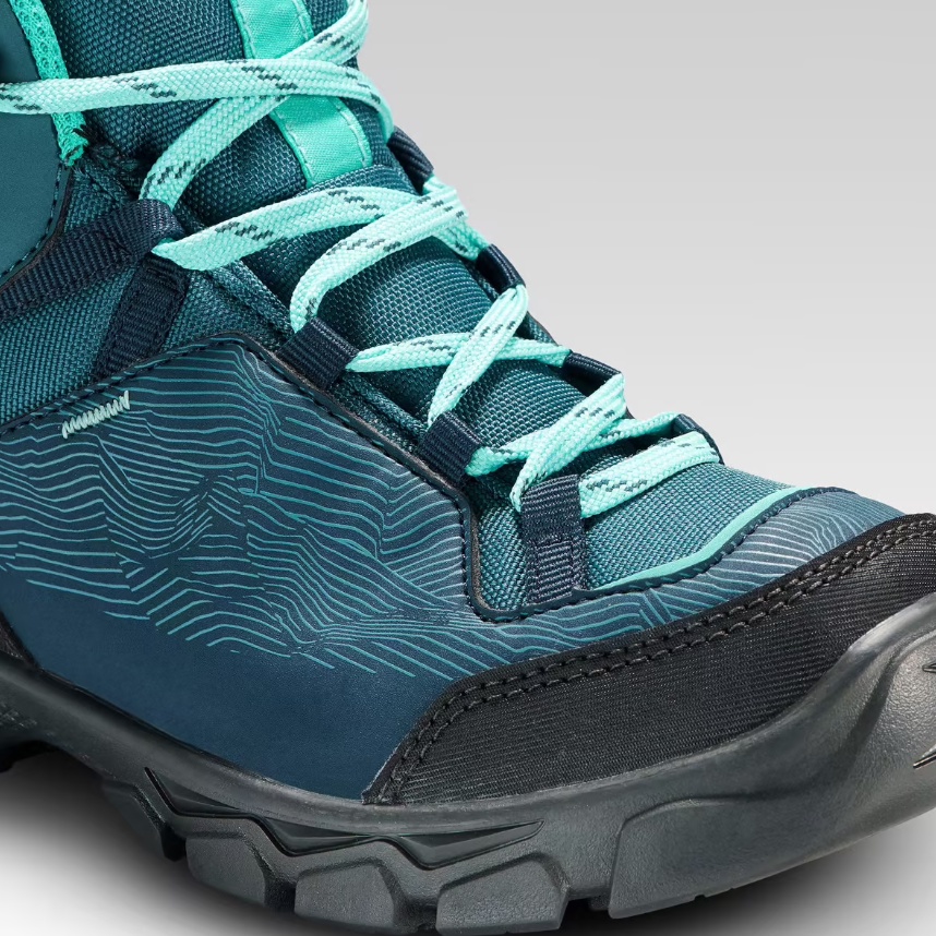 QUECHUA MH120 MID Sepatu Boots Anak Unisex Hiking Ringan Dan Tahan Air