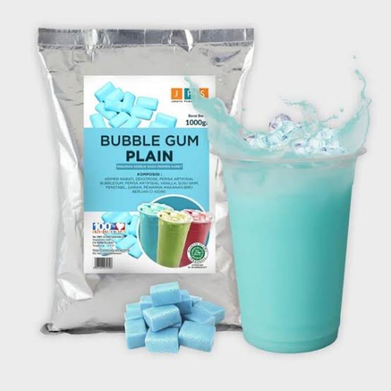 

BUBUK MINUMAN RASA BUBBLE GUM POWDER DRINK BUBBLE GUM BUBUK SILKY PUDDING BUBUK BAHAN KUE MURAH