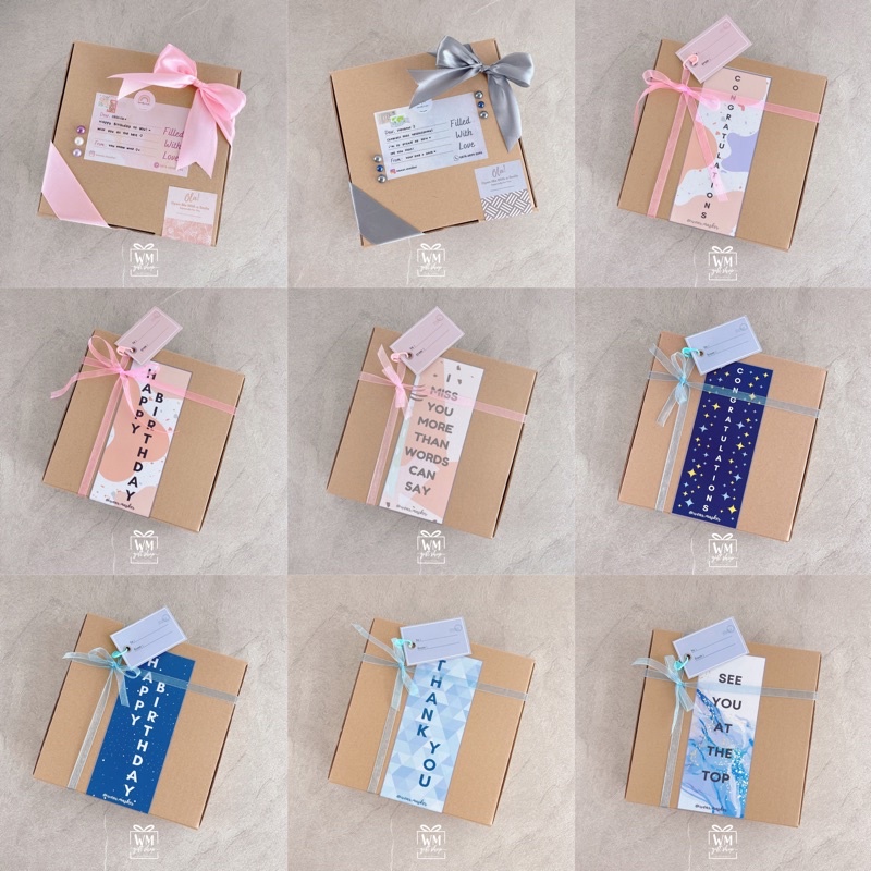 

STEP 1 / PILIHAN GIFT BOX / KOTAK KADO / PACKAGING GIFT BOX / HADIAH CUSTOM / HADIAH ULANG TAHUN