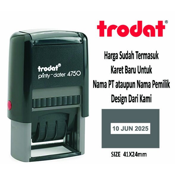 

stempel trodat tanggalan kotak