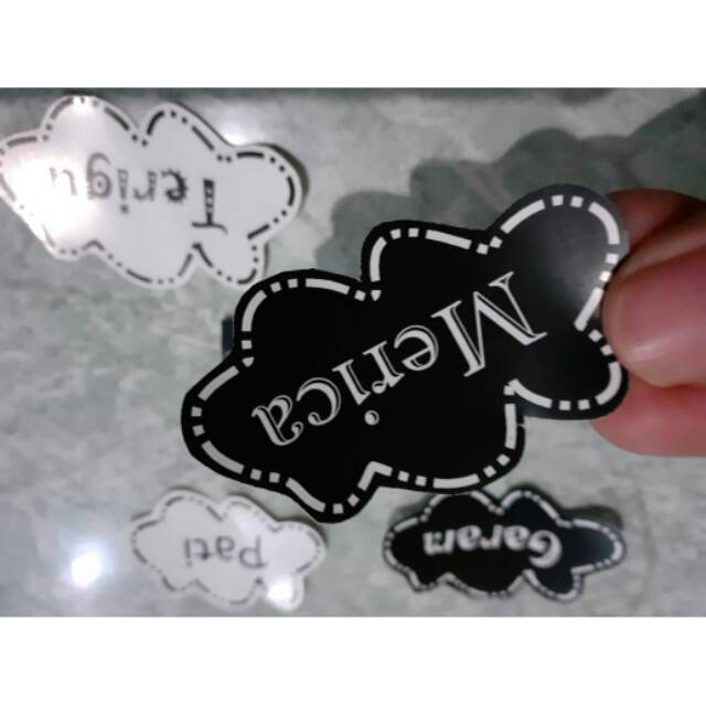 

Stiker bumbu bahan VINYL GLOSSY DAN DOFF