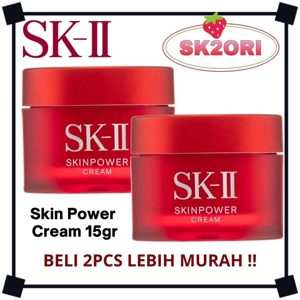 SK-II SKII SK2 Skinpower Cream 15gr 2pcs Skin Power Cream 15gr 2pcs